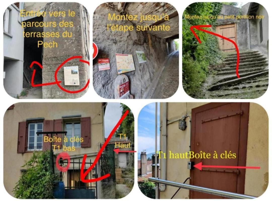 Hebergements Entiers Two Homes T1 Bas Or T1 Haut -Aux Terrasses Du Pech Фуа Экстерьер фото